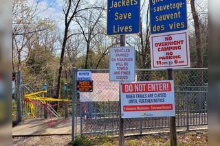 Flood damage so extensive falls trails closed until asessment is completed