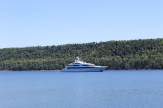 Billionaire yacht creates buzz in North Channel