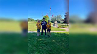 Manitoulin District Cenotaph  flagpole fundraiser making gains