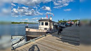 Tugboat rendezvous entertains on the Little Current waterfront