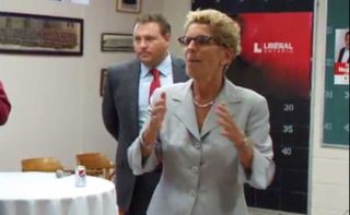 Ontario Premier Kathleen Wynne visits Espanola