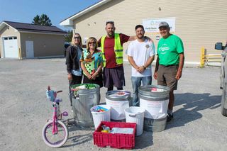 Cyclist’s tour collects much needed food for the Manitoulin food bank