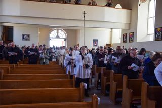 Historic Chrism Mass held at Wiikwemkoong’s Holy Cross Church