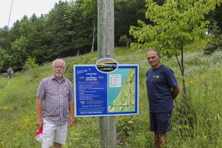 The Town of Gore Bay has opened a new hiking trail with its partners in the project, the Gore Bay Rotary Club and the Douglas