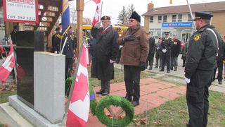 Many local residents attend Remembrance Day ceremony in Gore Bay