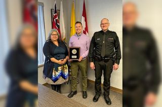 OPP Constable John Hill recognized by Wiikwemkoong for service to community