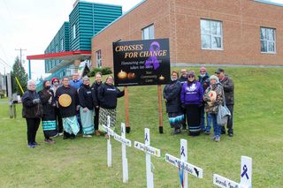 M’Chigeeng’s ‘Legendary’ group initiates white cross installation emphasizing local scope of opioid deaths