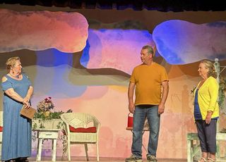 Stars of Gore Bay Summer Theatre’s production of ‘Lunenburg’ are, from left, Shannon McMullan, Ray Landry and Helen Landry. p