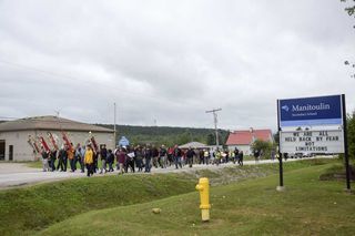 Manitoulin and area 91���˵��� leaders, elders, rally over Manitoulin S.S. racial tension concerns