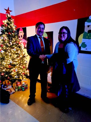 Retiring principal recognized for outstanding leadership at Charles C. McLean Public School