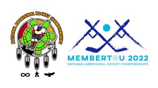 Wiikwemkoong players at Aboriginal hockey championship
