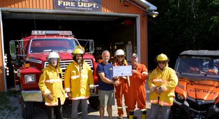 Rotary Club of Gore Bay makes significant donation  to Robinson Fire Department ‘bush buggy’ fund
