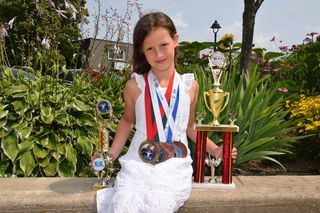 Olivia Cicciarella, 9, is the granddaughter of Ed and Connie Ferguson. Olivia recently competed at a taekwondo international
