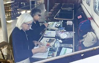 Fish Point Studio hosts visiting artists from Texas on two-week artists’ retreat