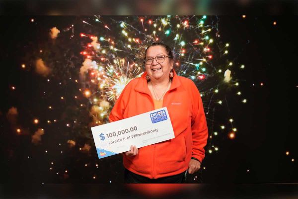Wiikwemkoong resident celebrates $100,000 Encore win