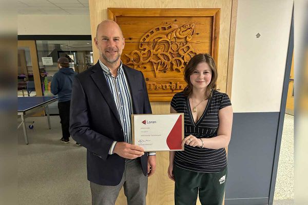 Athena Gravelle a Loran Scholarship winner