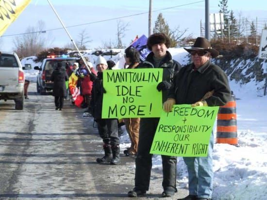 ‘Idle No More’ event on Manitoulin part of national bridge protest