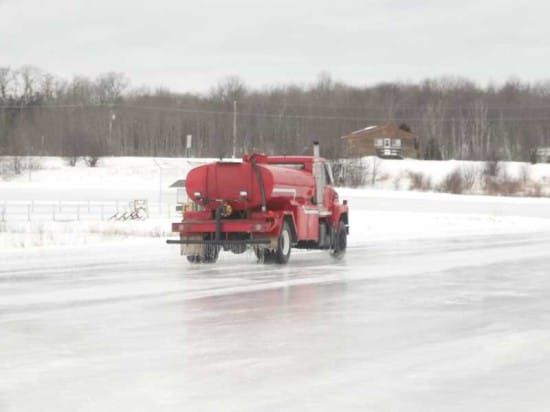 Track iced for weekend snowmobile challenge