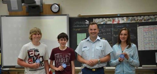 Peacekeeper shares mission with student pen pals at C.C. McLean Public School