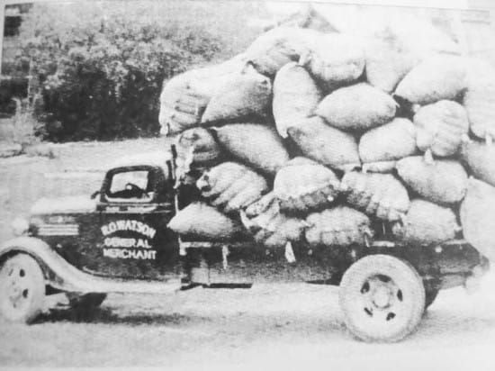 In 1944, when cars and trucks were allowed CPR swing bridge passage, Andy Watson piloted first truck across
