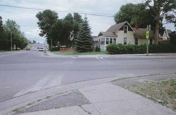 Paint lines at Meredith and Worthington fading dangerously