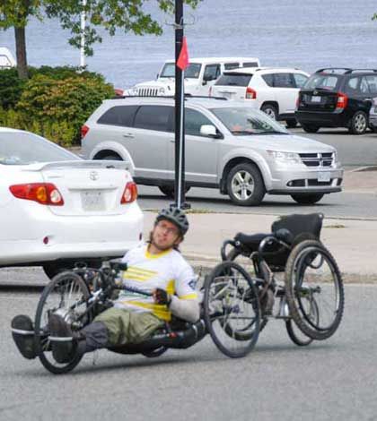 Green crusader biking to Texas
