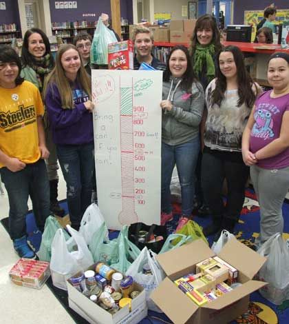 Little Current students raise a mountain of food donations