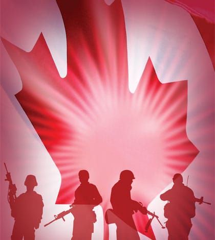 CC McLean goes red to support Canadian forces