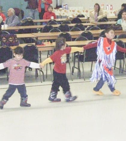 Hand drum social rings in the New Year in M’Chigeeng