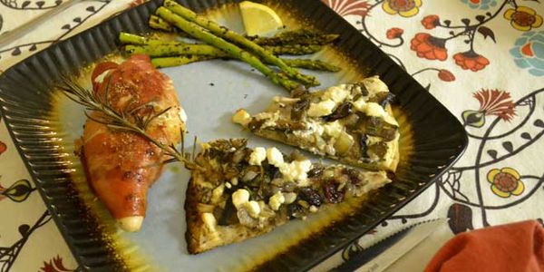 Prosciutto wrapped chicken