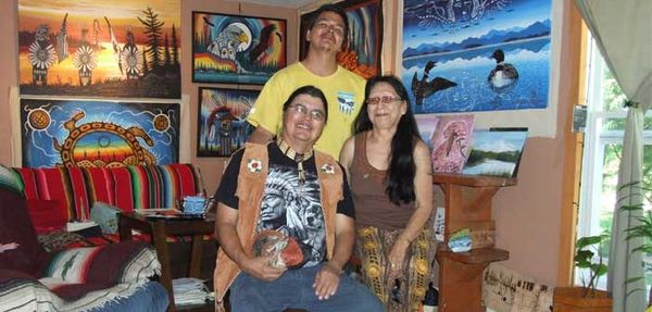 AOK gallery features art of Mel Madahbee and son