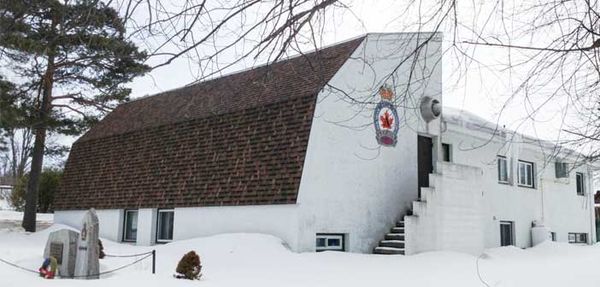 Little Current Royal Canadian Legion at crossroads