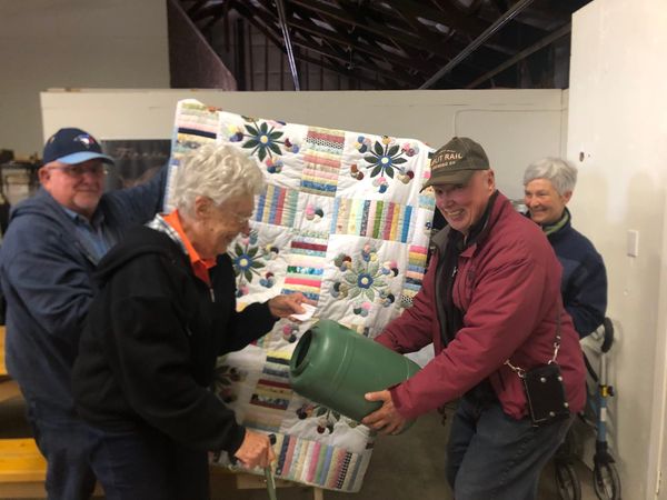 Gore Bay Angel bus fundraiser winner drawn during Oktoberfest celebration