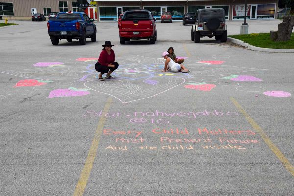 AOK artist chalks up design for Every Child Matters