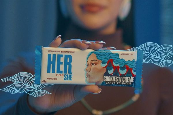 Autumn Peltier of Wiikwemkoong Unceded Territory is one of five women being recognized by Hershey Canada on limited edition c