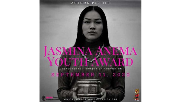 Autumn Peltier named as Black Cotton Foundation’s 2020 Jasmina Anema Youth Award recipient