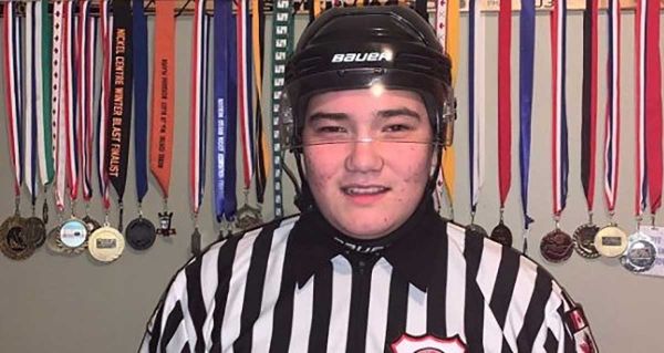 M’Chigeeng teen wins hockey association’s ‘Most Promising Official Award’