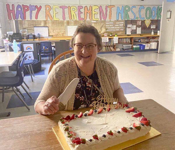 Little Current Public School Educational Assistant Bonnie Cook is retiring after 33 years of working with special needs stude