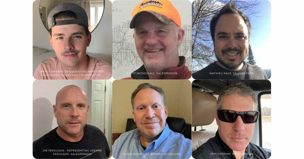 Real estate team grows ‘staches for men’s health