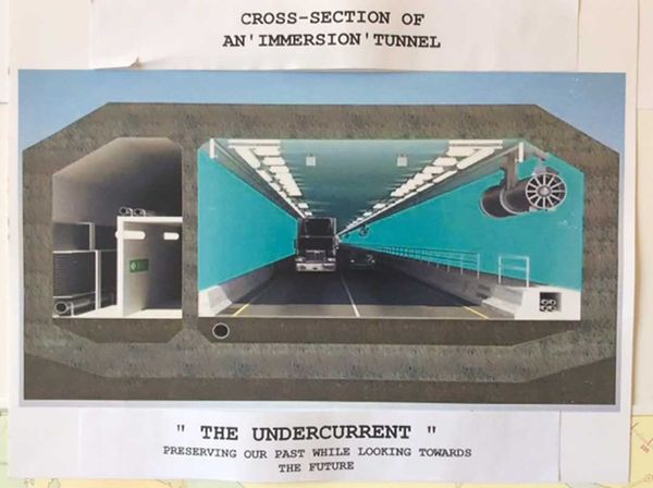 Immersion tunnel option for bridge replacement  proposed by local resident