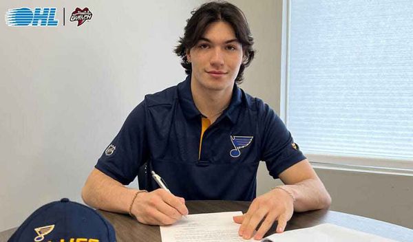 Michael Buchinger of Wiikwemkoong Unceded Territory has been signed to a three-year entry level contract with the St. Louis B