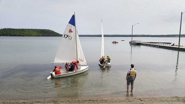 Sea Cadets learn sailing skills on Lake Mindemoya