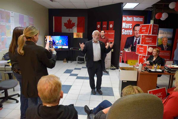 Incumbent Marc Serré loses MP status to Conservative