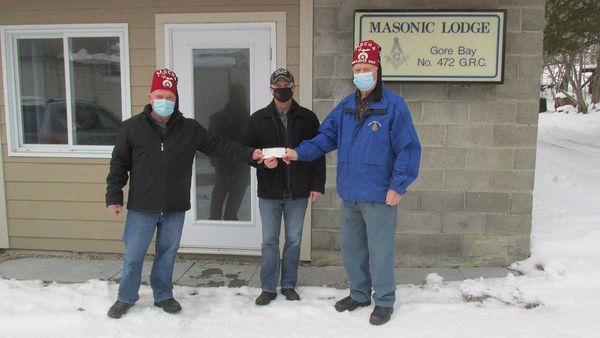 Gore Bay Masonic Lodge makes major donation to Shriners Kids Hospital