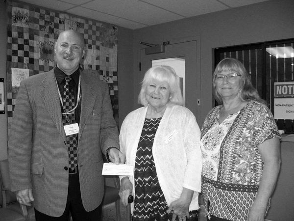 Donations made by two local groups for MHC hospice suites