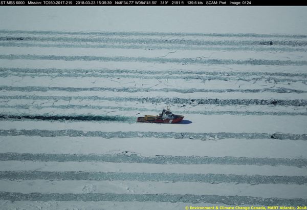 Coast Guard icebreaker to clear the way to the Whitefish River Lafarge terminal