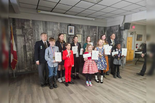 Gore Bay Legion celebrates the 2025 Legion Public Speaking competition