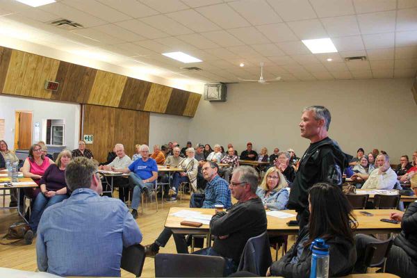 First community infrastructure meeting has residents air concerns over Central’s arenas, halls