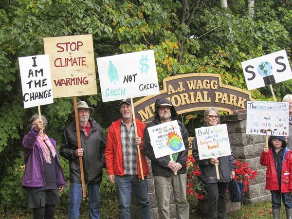 Island residents rally at Mindemoya climate change protest