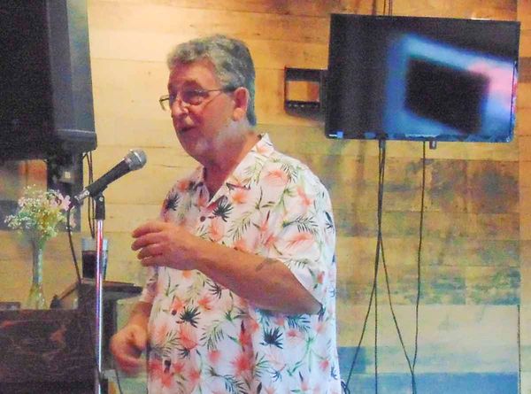 Charlie Adam leads the Mid-North Comedy show at the Anchor Inn.